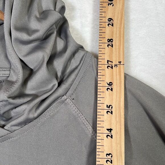 Under Armour Women's gray Heatgear Velocity Twist Hoodie-women’s medium-NWT - Picture 3 of 11